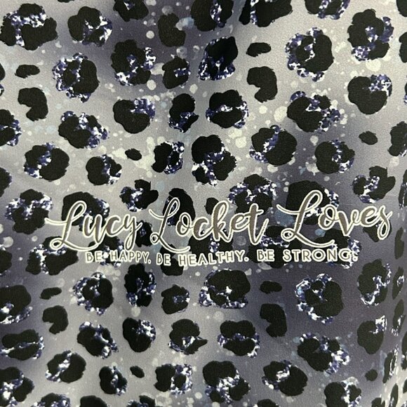 Lucy Locket Loves Womens Leopard Print Leggings Size Large Trendy  Athleisure - Picture 4 of 9